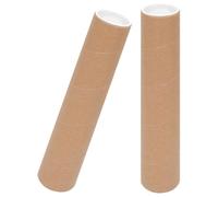 GATHINESS Lot de 2 Tubes à Affiches Marron en Papier Abs avec Bouchons pour Stockage et Protection des Dessins, pour Expédition et Rangement Sûr