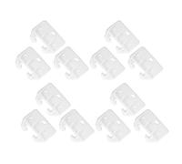 GATHINESS Lot de 20 Pièces de Rechange Plastique Blanc Crabshaped, Guides de Tiroir Inférieur Arrière pour Commodes et Bureaux, Fixation Sécurisée et Usage Polyvalent