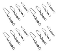 GATHINESS Lot de 40 Émerillons à Dégagement Rapide en Cuivre et Acier Inoxydable, Pivot Robuste et Connexion Rapide pour Pêche en Eau Salée et Douce