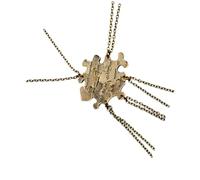 GATHINESS Lot de 5 Set de Set de Colliers en Alliage Doré Pendentif Puzzle de Cœur, Accessoires Créatifs et Faciles à Porter, comme Présent D'amitié