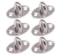 GATHINESS Lot de 6 Crochets en Acier Inoxydable Robustes pour Rangement, Résistance Haute Température, Fixation Stable pour Bureau et Murs Multiples