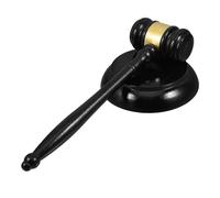 GATHINESS Maillet de Vente aux Enchères en Bois Foncé Son Clair et Fort, Maillet Portable pour Juge et Avocat en Salle D'audience