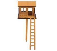 GATHINESS Maison Miniature en Bois Rustique pour Jardin, Robuste et Résistante, pour Décorations Extérieures de Villages Miniatures et Paysages Féeriques