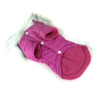 GATHINESS Manteau pour Chien et Chiot Chaud Imperméable à Fermeture | Polyester Confortable, pour Hiver et Mauvais Temps, Style Unique, Taille M, Rose Rouge