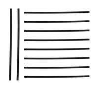 GATHINESS Marqueurs Latéraux Améliorant les Compétences de Jeu en ABS Noir pour Guitare 10pcs Points D'incrustation Faciles à Installer pour Amateurs et Performances