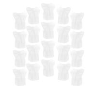 GATHINESS Masques de Maquillage Jetables en Tissu Non Tissé Blanc, Pack de 20 Pièces Respirants, Protection Professionnelle pour Mariage et Cabine D'essayage