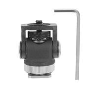 GATHINESS Mini Adaptateur de Rotule 1/4 Compact et Léger en Alliage D'aluminium Support Rotatif à 360° Capacité 2kg pour Trépied, Moniteur et Éclairage de Remplissage