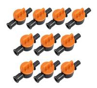 GATHINESS Mini Vanne D’Irrigation 10 Pièces Plastique pour Tube 4/7 | Contrôle du Débit D’eau, Étanchéité Fiable, Raccordement Simple, pour Jardinage Domestique et Pelouse Publique