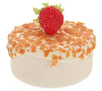 GATHINESS Modèle de Gâteau Artificiel Réaliste en PVC Blanc, Léger et Solide, Décoration Gâteau Anniversaire pour Photographie Culinaire et Présentoirs à Desserts