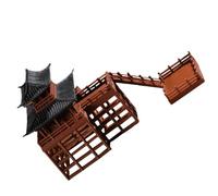 GATHINESS Modèle Réaliste de Bâtiment Pilotis en Plastique pour Décoration Mini Jardin, Facile à Placer, pour Jardin et Maison
