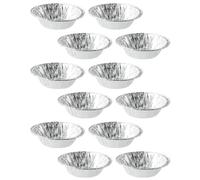 GATHINESS Moule à Tartelettes aux Œufs Set de Pièces Jetable en Aluminium Argenté, Lot de 500 Facile à Démouler, pour Mini Cakes et Chips