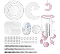 GATHINESS Moule en Silicone pour Carillons Éoliens DIY, Flexible et Facile à Utiliser, Kit Complet pour Loisirs Créatifs Moules pour Petites Pièces en Silicone
