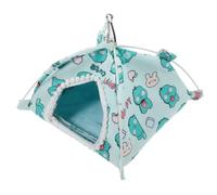 GATHINESS Nid pour Petits Animaux en Toile et Peluche Vert Clair, Maison Confortable et Résistante pour Cochons d'Inde et Hérissons, pour Toutes Saisons