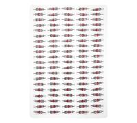 GATHINESS Noyaux Tubeless pour Vélos American Stems Core en Alliage de Zinc, Lot de 100 Pièces, pour Pneus sans Chambre à Air, Compatible Réparation Vélo VTT et Usage Cyclisme en Plein Air