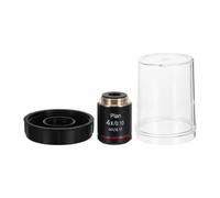 GATHINESS Objectif pour Microscope Biologique 4x0,10 Na en Cuivre Noir Distance de Travail Optimale et Imagerie Haute Résolution pour Observation Cellulaire
