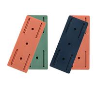 GATHINESS Organiseur de Câbles Couleur Aléatoire Fixation Murale sans Perçage pour Mur Support Auto-adhésif 4 Pièces en Plastique et Multiprise Verre Carrelé