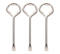 GATHINESS Ouvre-peinture Manuel 3pcs en Fer Solide Levier pour Couvercle de Seau 5l Argenté Facile à Transporter Accessoire pour Peinture