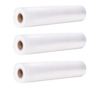 GATHINESS Paquet de Conservation des Aliments sous Vide Blanc, 3 Rouleaux en Pa et Pe, Effet Aspirateur pour Garder les Aliments Frais Plus Longtemps, pour Emballage et Transport