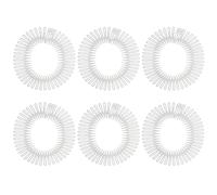 GATHINESS Peigne Extensible Circulaire en Plastique, 6 Pièces pour Coiffage Doux, Ultra-fin, Adapté aux Études et Mariages pour Femmes et Filles