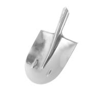 GATHINESS Pelle en Acier Argentée Lame Large et Bord Arrondi, Compatible Multi-usages pour Jardinage, Déblaiement de Terre et Plantation