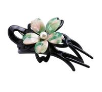 GATHINESS Pince à Cheveux Alligator en Acrylique Vert Chic, Barrette à Queue de Cheval pour Femmes, Ne Casse Pas les Cheveux, Routine Beauté Matin