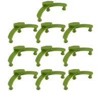 GATHINESS Pince de Fixation pour Brindilles Réglable en Plastique Vert 10pcs pour Arbres Fruitiers et Pruniers, Outil Réutilisable pour Jardins Extérieurs Augmentant