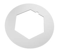 GATHINESS Planche à Modeler en Argile, Batte de Tour de Potier Amovible en Aluminium Plastique, Blanche, Ronde et Hexagonale, Alignement Précis, Légère, pour Cours de Poterie et Projets