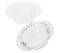 GATHINESS Plat à Fondre la Cire en Verre Transparent Lot de 2 Coupelles Interchangeables pour Lampe à Parfum et Chauffe-Huiles Essentielles, Accessoires pour Maison