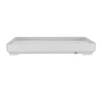 GATHINESS Plateau Anti-Goutte pour Fontaine à Eau de Chat, en PP Blanc Microconcave, Contrôle des Éclaboussures et Facile à Laver, pour Cuisines et Balcons