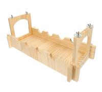 GATHINESS Pont Suspendu en Bois Léger et Robuste Cachette pour Cage à Hamster Design Unique et Créatif pour Petits Animaux comme Chinchillas