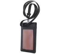 GATHINESS Porte-badge pour Cartes D'identité et Badges Vertical en Pu Noir Protection Magnétique Design Élégant et Fin Lanière Pratique pour Usage Quotidien