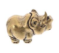 GATHINESS Porte-clés Figurine Originale Rhinocéros en Laiton Or Décoratif et Collectible, Pendentif Créatif pour et Décoration de Chambre pour Garçon et Filles