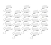 GATHINESS Porte-clés Vierge pour Transfert Thermique en Synthèse, Set 1 Pièce Pampilles Blanches, pour Créations DIY et Fabrication de Pendentifs Uniques