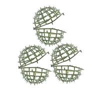 GATHINESS Porte-Composition Treillis en Boule Topiaire pour Décoration Mariage et Maison, Lot de 3pcs en Plastique Vert, Stable et Facile à Utiliser Design Élégant
