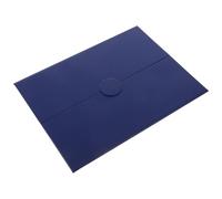 GATHINESS Porte-diplôme Bleu à Trois Volets en Pu et Papier, Housse de Protection Multifonctionnelle pour Certificats de Diplôme et Certificat de Fin D'études, Anniversaires et Mariages
