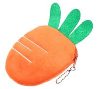 GATHINESS Porte-Monnaie Femme Compact en Tissu Orange de Carotte Fermeture Éclair, Style Classique et Fonctionnel pour Déplacements ou Travailler en Extérieur