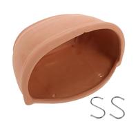 GATHINESS Pot de Fleurs Mural en Terre Cuite Rouge Crochet Jardinière Suspendue pour Plantes Grasses Grosse Taille Pot de Balcon Décoratif Trou d'Évacuation Jardinière Murale