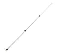 GATHINESS Poteau à Linge en Aluminium Télescopique Argenté Système Rétractable pour Penderie et Balcon