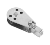 GATHINESS Poulie Argentée en Acier Inoxydable 316 de Mouflage Résistante à la Corrosion Roue en Nylon pour Accessoires de Yacht et Kayak, Adaptée aux Cordes et Câbles
