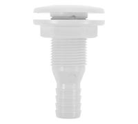 GATHINESS Raccord de Vidange 3/4 Pouces pour Bateau et Camping-Car, Soupape de Dalot en Plastique Résistant la Corrosion, Passe-Coque Polyvalent pour Évacuation et Prévention des Fuites,