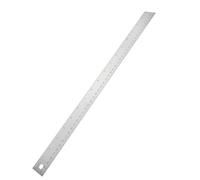 GATHINESS Règle à Dos en Liège 45cm en Acier Inoxydable Argenté sans Bavure Échelles Claires pour Bureau et École