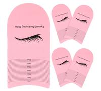 GATHINESS Règle de Mesure Précise Lot de 5 Pièces, Outil Indispensable et Mesure de Longueur pour Extensions de Cils en Plastique Rose pour Techniciennes en Beauté