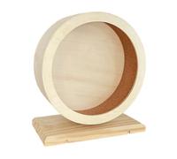 GATHINESS Roue Silencieuse pour Hamster en Bois Design Visible et Silencieux, Accessoire pour Sports des Petits Rongeurs Golden Silk Bear et Hérisson