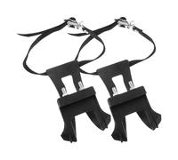 GATHINESS Sangles de Pédale de Vélo Noir en Plastique Clips Cale-Pieds pour Vélo de Route et VTT, Accessoires Pratiques Meilleure Fixation du Pied