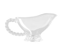 GATHINESS Saucière en Verre Transparent 120ml avec Poignée Facile à Nettoyer pour Dîner et Rassemblement Familial