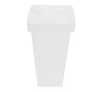 GATHINESS Seau de Rangement Parapluie Carré Blanc Moyen en Plastique Récipient Polyvalent pour Fleurs et Pots Adapté Intérieur Extérieur pour Balcon Bureau et Fleuriste Contenant