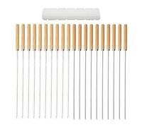 GATHINESS Set Barbecue Accessoires Brochettes à Rôtir en Matériau Synthétique, et Facile à Ranger, pour Camping et Amateurs de Bbq