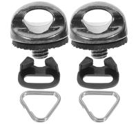 GATHINESS Set de 1 Anneau Triangulaire en Acier Inoxydable et Abs pour Sangle de Poignet Noir, Léger et Pratique, Accessoire pour Appareil Photo