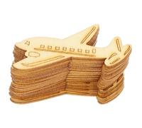 GATHINESS Set de 20 Pièces de Copeaux de Bois Créatifs de Navette Spatiale, Surface Lisse et Légère, pour Décoration de Fenêtre ou Table