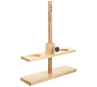 GATHINESS Support de Laboratoire Équipement Expérimental à Deux Trous en Bois Design Démontable Facile à Transporter Couleur Aléatoire pour Écoles et Exercices Pratiques